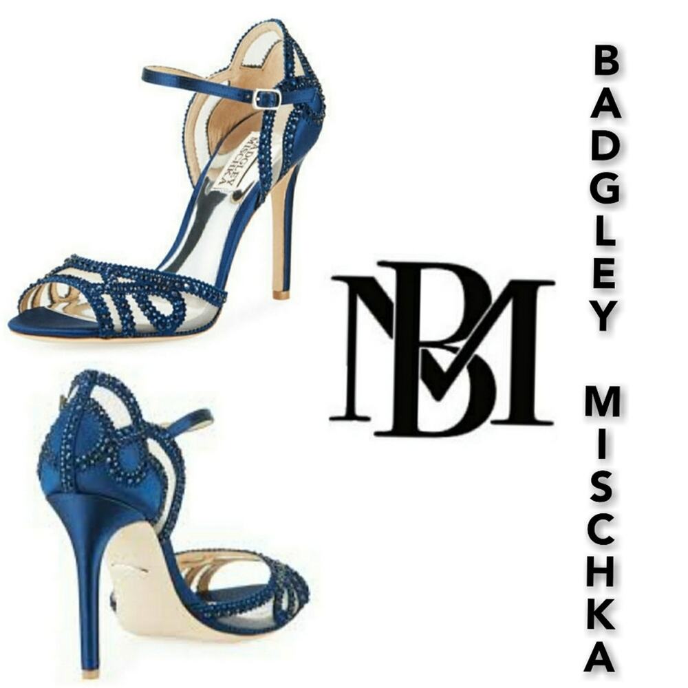 Badgley Mischka Tansy Ankle-Strap Evening Sandals - Picture 2 of 11